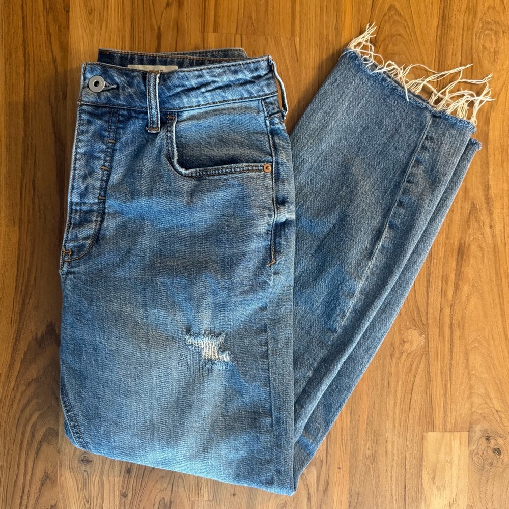 Pilcro and the Letterpress Jeans Women’s 27 Straight Distressed by Anthropologie